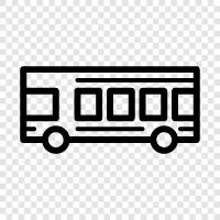 Bus, Busse, öffentliche Verkehrsmittel, Verkehrsmittel symbol