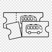 Bustarife, Busfahrplan, Bushaltestelle, Busstrecke symbol