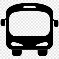 bus, bus stop, bus lane, bus route icon svg