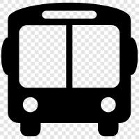 bus, bus schedule, bus route, bus stop icon svg