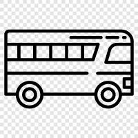 bus schedule, bus stop, bus route, bus company icon svg