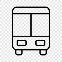 Bushaltestelle, Buslinie, Busfahrplan, Bus symbol