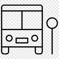 bus stop, transportation, public transportation, commute icon svg