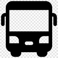 bus stop, bus station, bus route, Bus icon svg