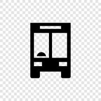 bus stop, bus station, transit, transportation icon svg