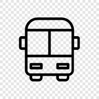 bus stop, bus route, bus timetable, bus stop map icon svg