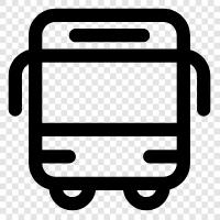 Bushaltestelle, Buslinie, Busfahrplan, Bus symbol