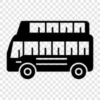 bus, transportation, travel, touring icon svg