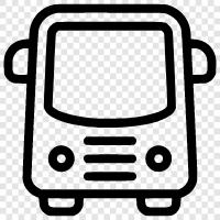 bus, bus stop icon svg