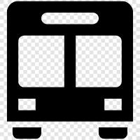 bus, bus stop, bus line, bus route icon svg