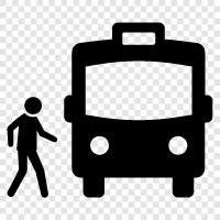 Bus, Busfahrer, Bushaltestelle, Buslinie symbol