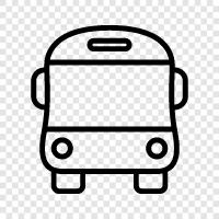 bus, buses, transportation, public transportation icon svg