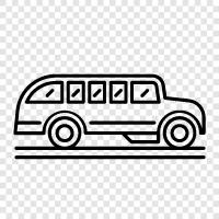 Bus, School, Transportation, Ride icon svg
