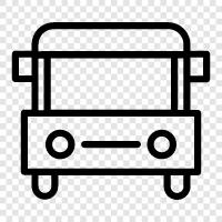 bus, bus stop icon svg