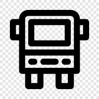 Bus, Busfahrplan, Bushaltestelle, Buslinie symbol