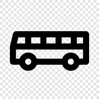 Bus, Buslinien, Bushaltestelle symbol