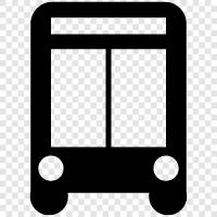 bus, bus stop, bus route, bus timetable icon svg