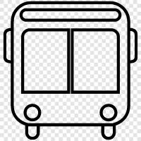 bus, bus stop icon svg