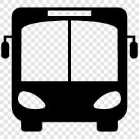 Bus, Busfahrplan, Bushaltestelle, Buslinie symbol