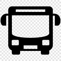 Bus, Busbahnhof, Bushaltestelle, Buslinie symbol