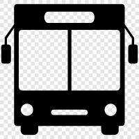 bus, bus station, bus stop, bus route icon svg