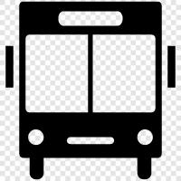 bus, bus stop, bus route, bus line icon svg