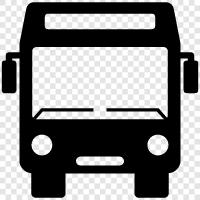 Bus, Bushaltestelle, Buslinie symbol