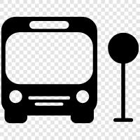 bus, bus station, bus stop, bus route icon svg