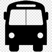 Bus, Bushaltestelle, Buslinie, Busfahrplan symbol