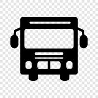 bus, bus stop, bus route icon svg