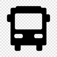 bus, bus stop, bus route, bus schedule icon svg