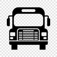 Bus, Verkehrsmittel, öffentliche Verkehrsmittel, Routen symbol