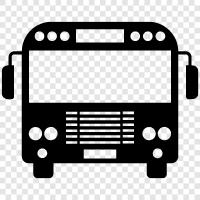 bus, commuter bus, school bus, shuttle bus icon svg