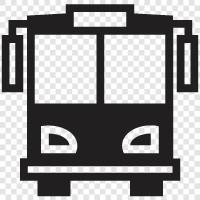 bus, bus stop, bus driver icon svg