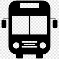 bus, bus driver, bus stop, bus route icon svg