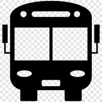 bus, transportation, commute, school icon svg