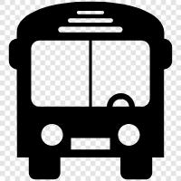 bus, bus stop icon svg