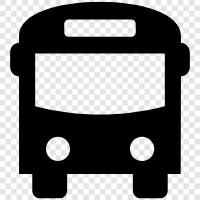 Bus, Bushaltestelle, Busfahrplan, Buslinie symbol