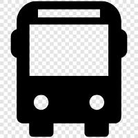 bus, bus stop, bus route, bus schedule icon svg