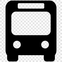 bus, bus schedule, bus route, bus stop icon svg