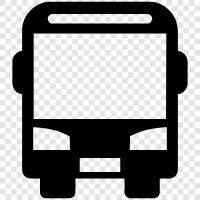 bus, bushaltestelle, bushaltezeichen symbol