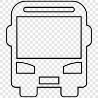 Bus, Bushaltestelle, Buslinie symbol