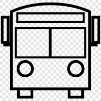 bus, bus stop icon svg