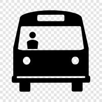 Bus, Busfahrplan, Buslinie, Bushaltestelle symbol