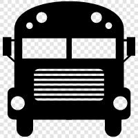 Bus, Buslinie, Bushaltestelle, Busplan symbol