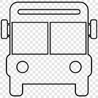 bus, bus stop, bus route, bus route map icon svg