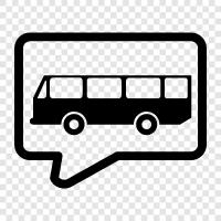 bus, transportation, bus stop, bus line icon svg