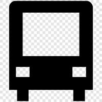 bus, coach, public transportation icon svg