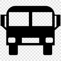 Bus, Busfahrplan, Buslinie, Bushaltestelle symbol