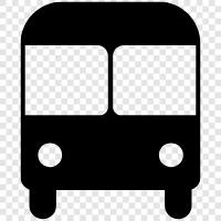 bus, bus stop, bus stop directions, bus route icon svg